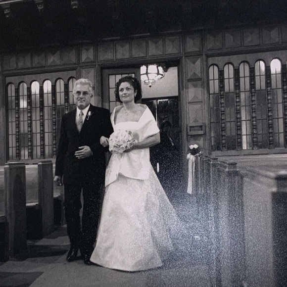 Tomasina Wedding Dress: satin silk strapless - Picture 5 of 8